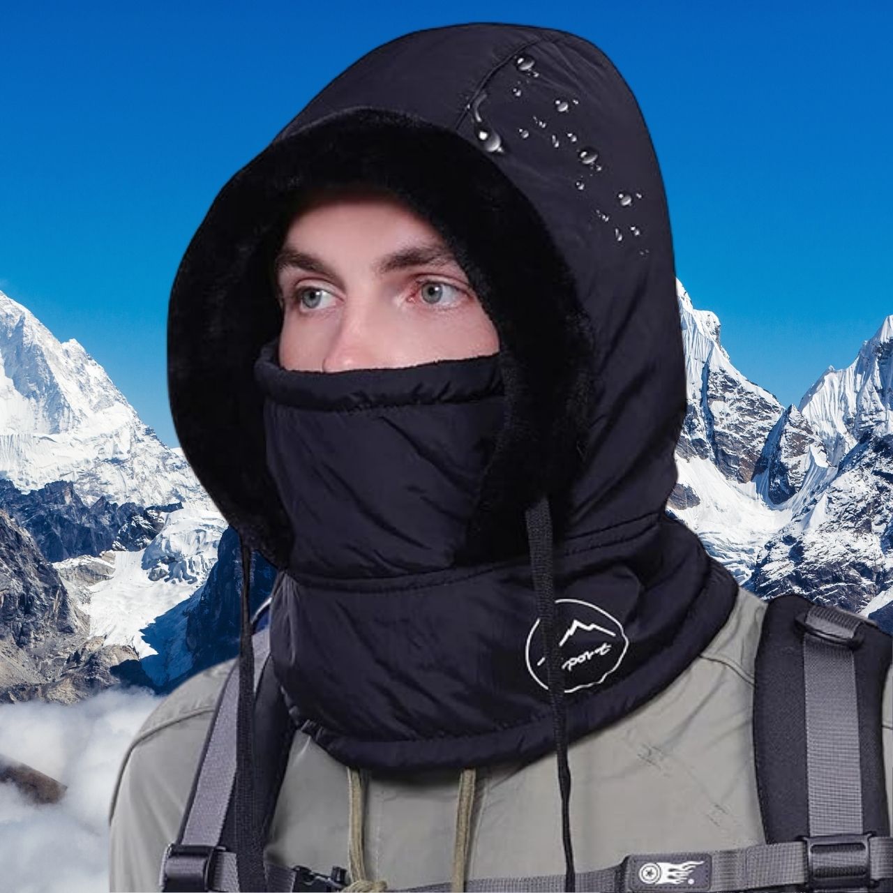 MuffHat, zimní čepice s šálou a maskou - Image 3