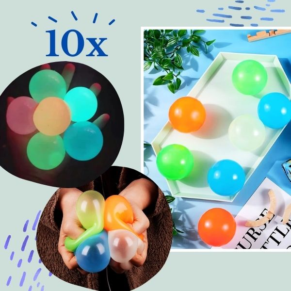 NEONBALLS, Svítící antistresové míčky GlowBuddies - Image 4