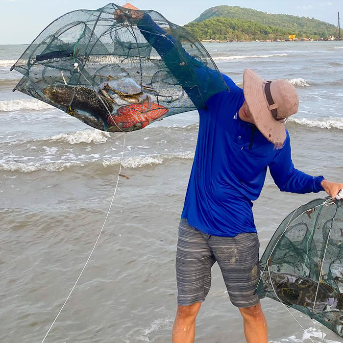 NetFish, síťová past ve tvaru deštníku pro lov ryb a raků - Image 7