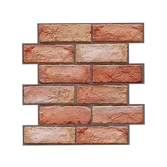 NewYorkWall, trojrozměrné samolepky na zeď s efektem oranžových cihel (10 ks) - Image 2