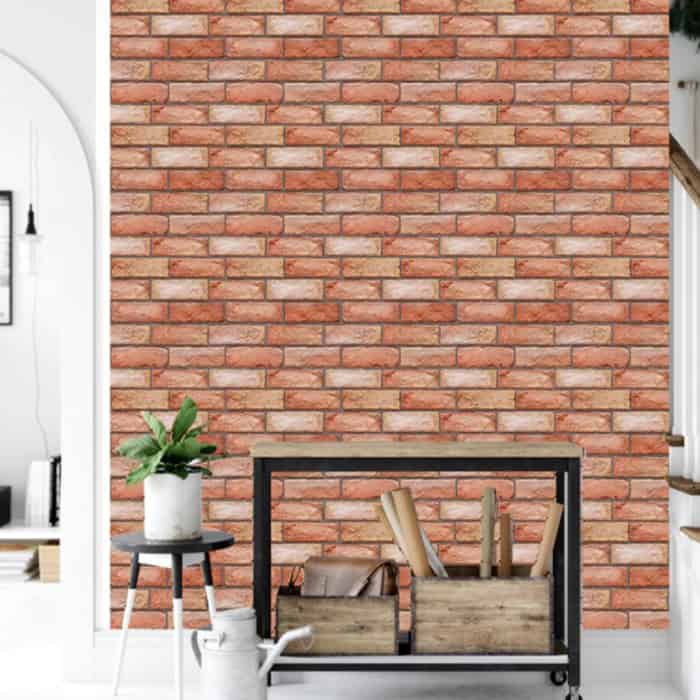 NewYorkWall, trojrozměrné samolepky na zeď s efektem oranžových cihel (10 ks) - Image 6