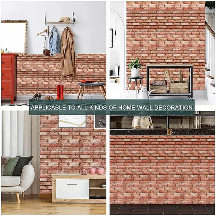 NewYorkWall, trojrozměrné samolepky na zeď s efektem oranžových cihel (10 ks) - Image 7