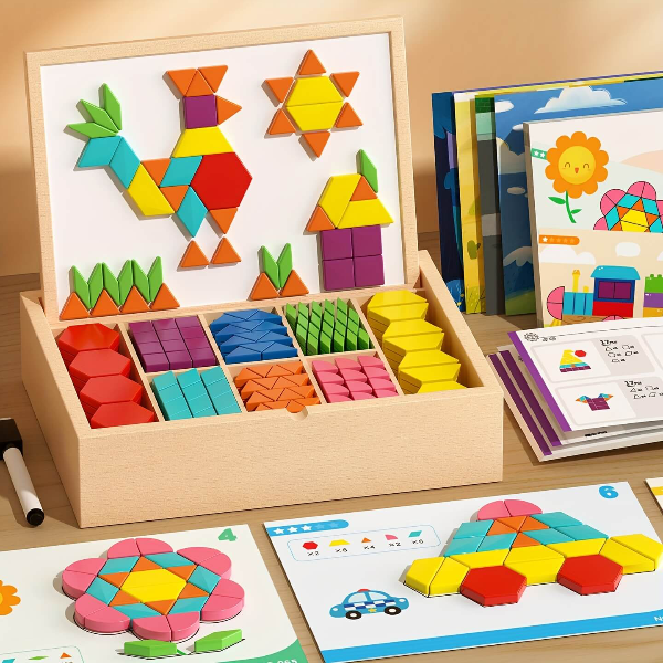 PUZZGEO, Magnetická dřevěná puzzle sada (225 kusů) - Image 7