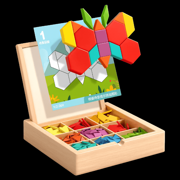 PUZZGEO, Magnetická dřevěná puzzle sada (225 kusů) - Image 8