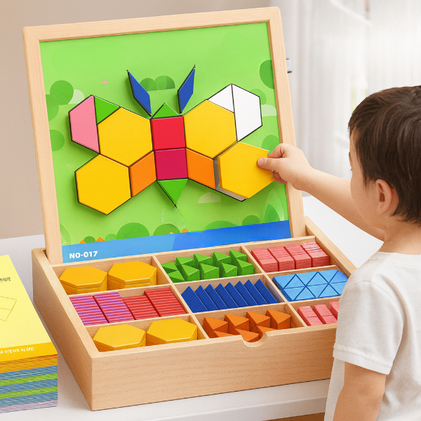 PUZZGEO, Magnetická dřevěná puzzle sada (225 kusů) - Image 9