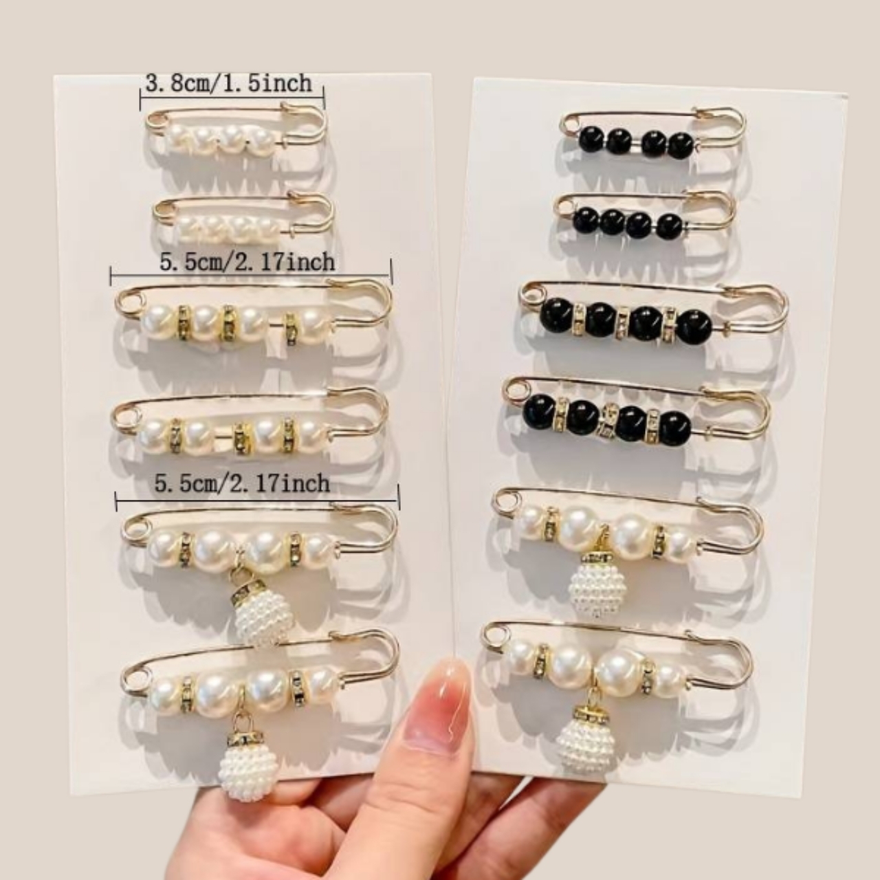 Pearls, elegant spony na opasek (12 kusů) - Image 3