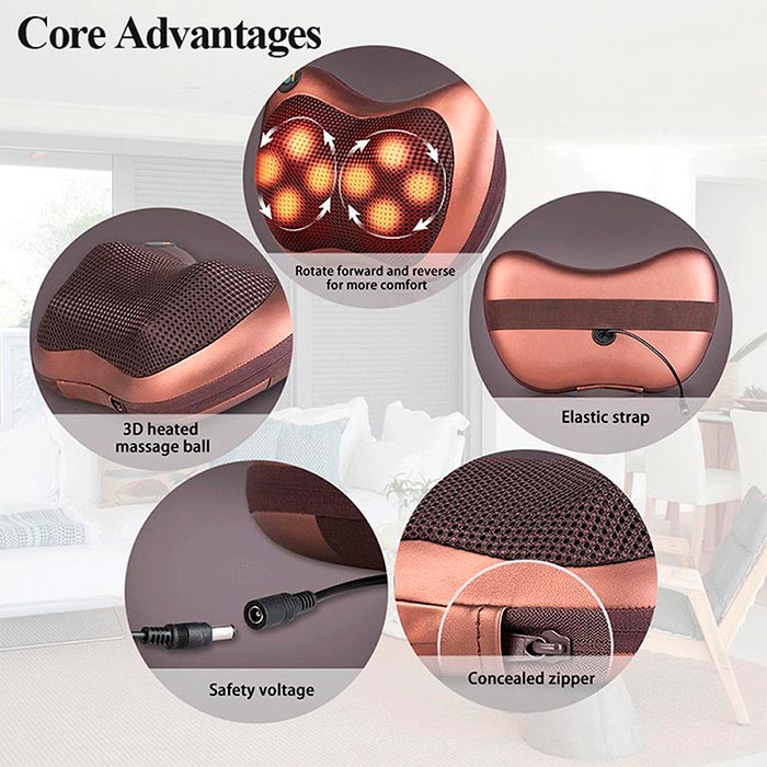 PillowMassager, masážní polštář pro relaxaci a masáž těla - Image 3