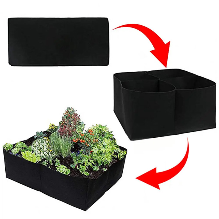 Pocket4Garden, přenosný záhon s 4 oddělenými přihrádkami - Image 4
