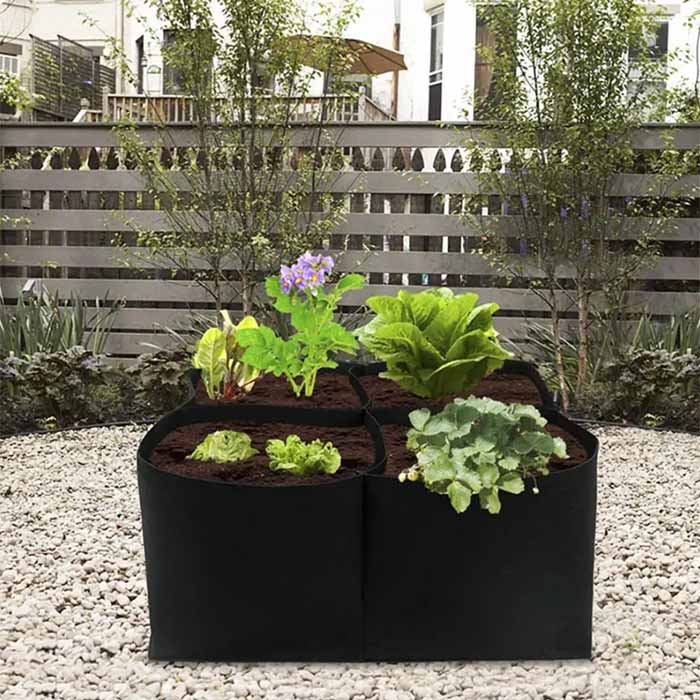 Přenosný záhon je vyroben z měkkého, tenkého a prodyšného materiálu!