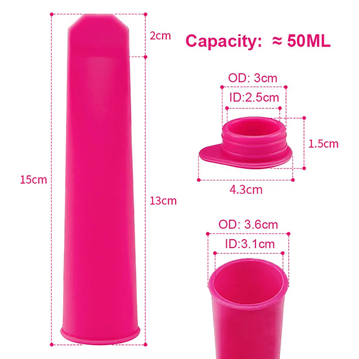 Popsy, silikonová forma na zmrzlinu (6 kusů) - Image 2