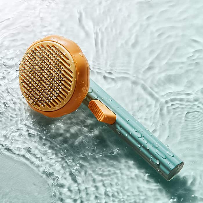 PumpkinComb, kartáč pro domácí zvířata s tlačítkem pro snadné očištění - Image 7