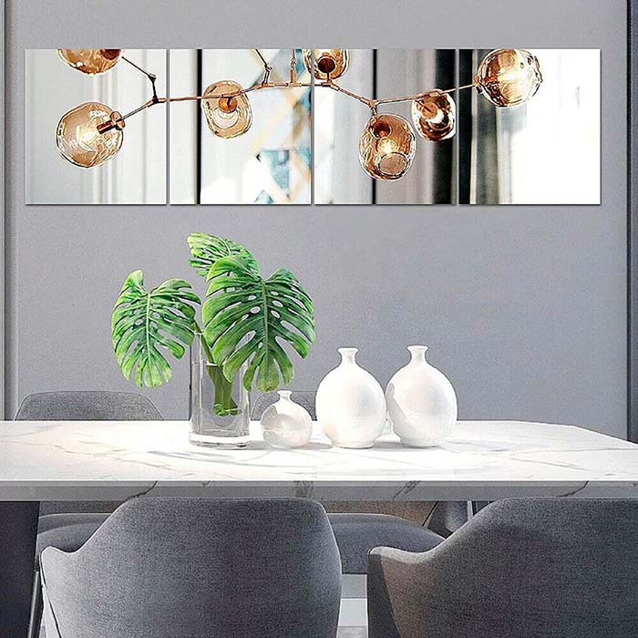 ReflectMirror, samolepící nálepky na zeď s efektem zrcadla (4 kusy) - Image 7