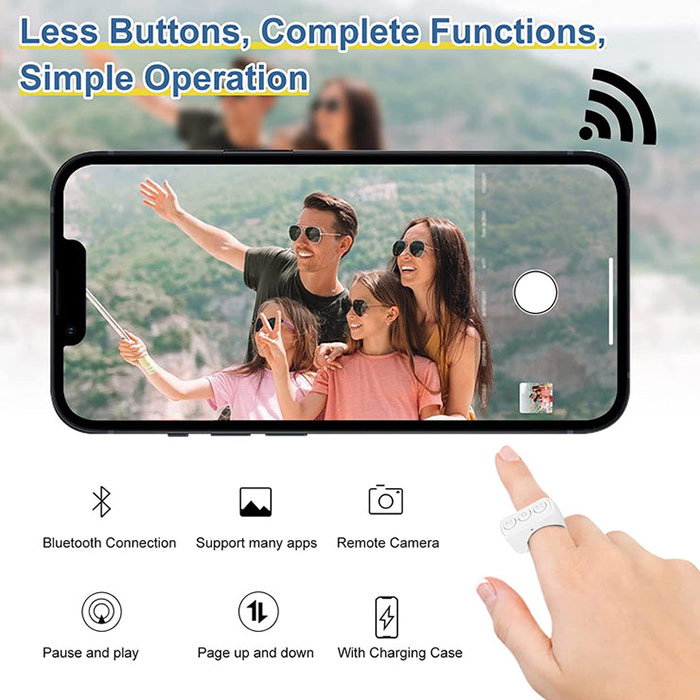 Dálkové ovládání můžete snadno připojit k vašemu chytrému zařízení přes Bluetooth!