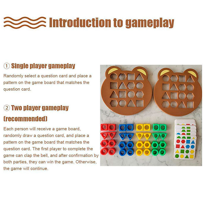ShapeMatchingGame, dětská stolní hra, ve které se děti učí poznávat tvary a barvy - Image 6