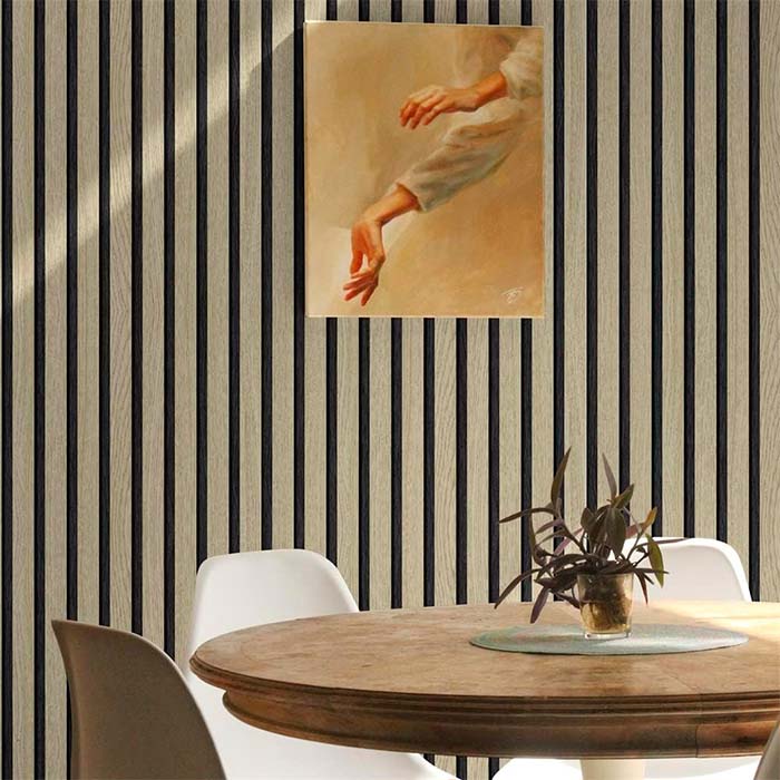 SlatWall, samolepící nálepka s přírodním vzhledem dřeva (300 x 45 cm) - Image 6