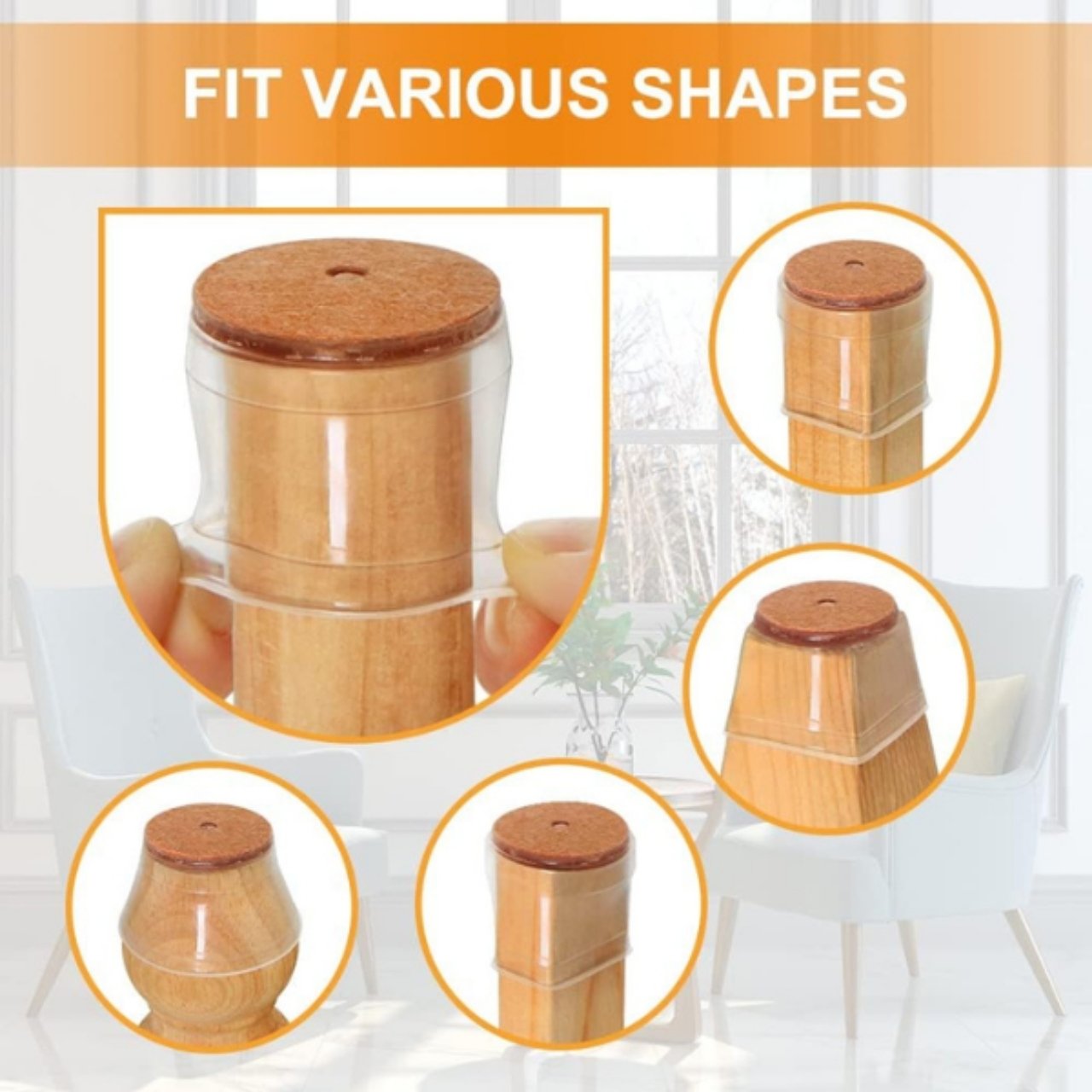 Softies - Silikonový chránič na židle (16 kusů) - Image 3