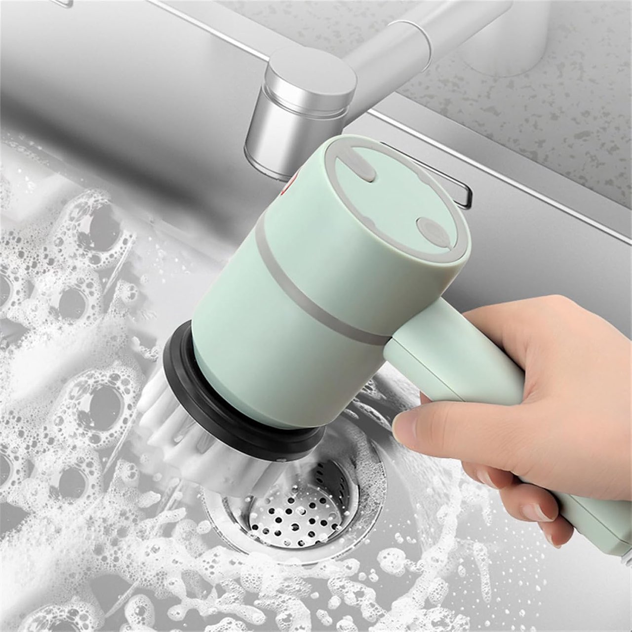 Spinny, víceúčelová elektrická čisticí houba s 360° otočnou hlavou - Image 3
