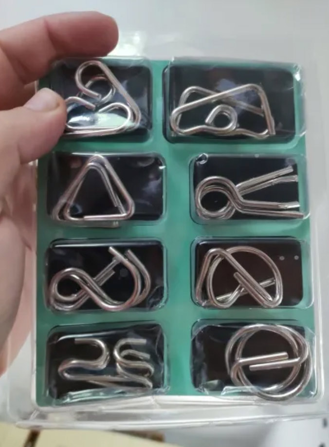 SpiralPuzzle 8-částková sada kovových skládaček - Image 9