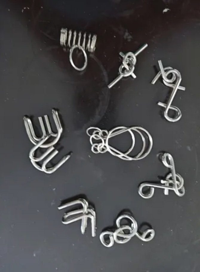 SpiralPuzzle 8-částková sada kovových skládaček - Image 10