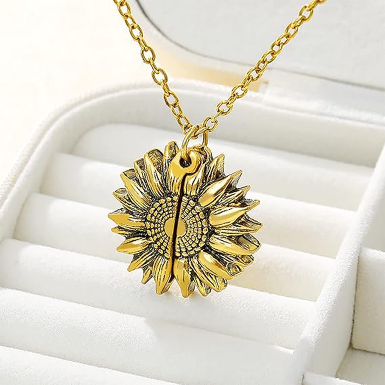 SunNecklace, náhrdelník s motivem slunečnice a roztomilým nápisem - Image 4