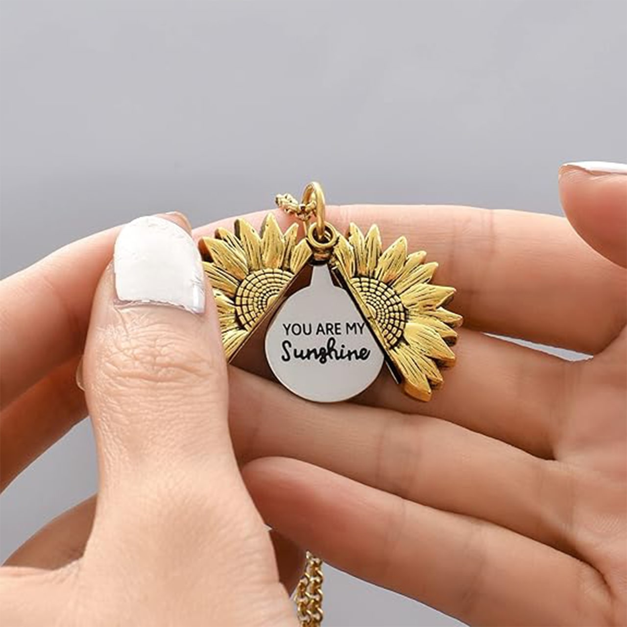 SunNecklace, náhrdelník s motivem slunečnice a roztomilým nápisem - Image 6