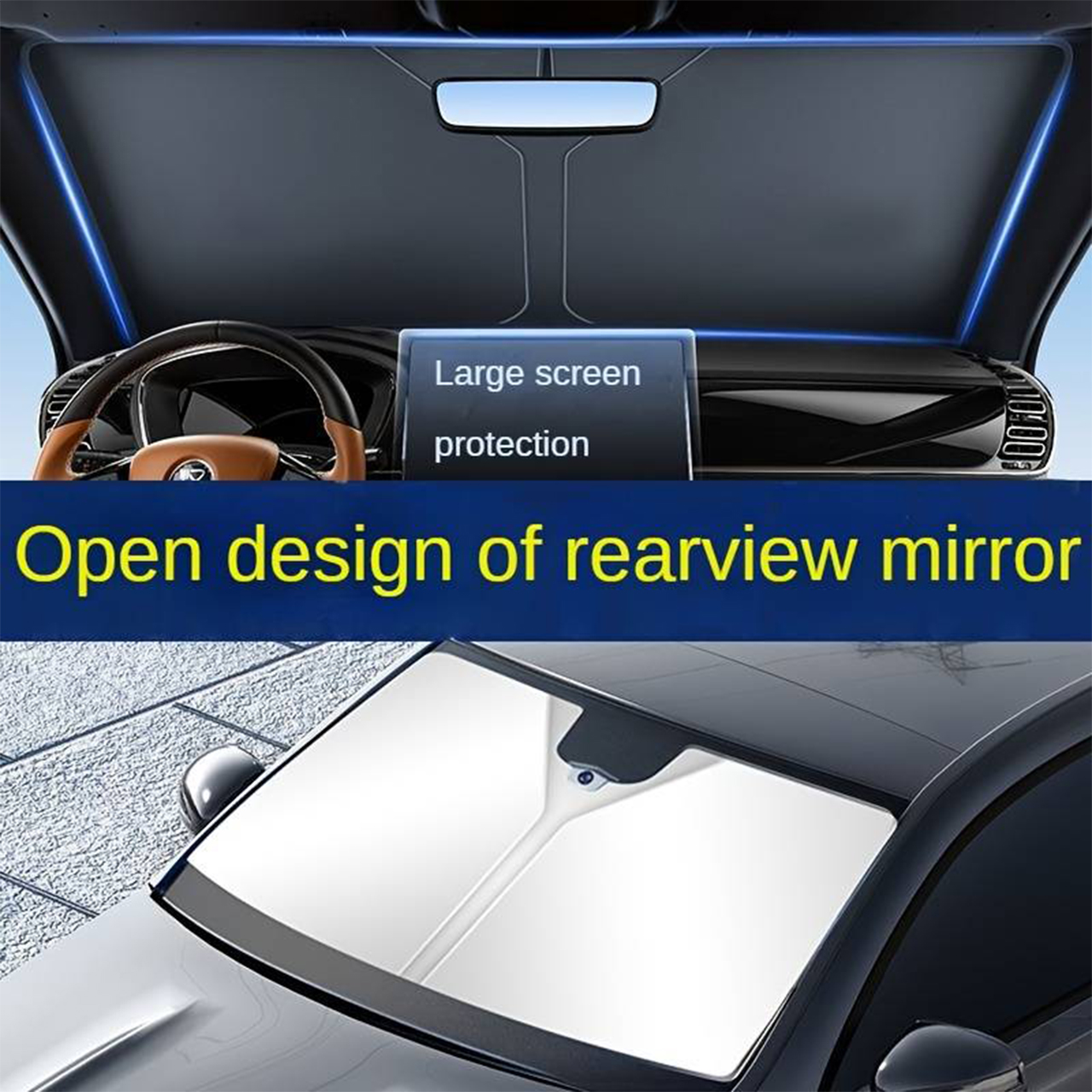 SunVisor, zatahovatelná sluneční clona na čelní sklo auta - Image 7