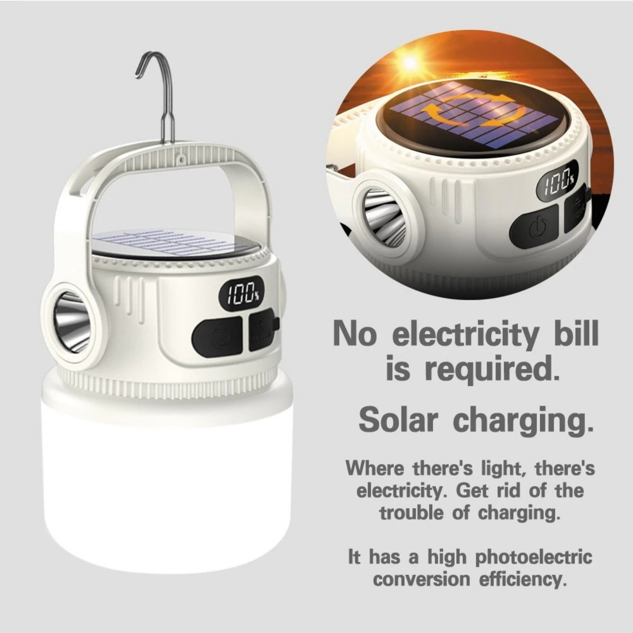SuperBulb, ED Solar Light a Nabíječka v Jednom Zařízení - Image 5