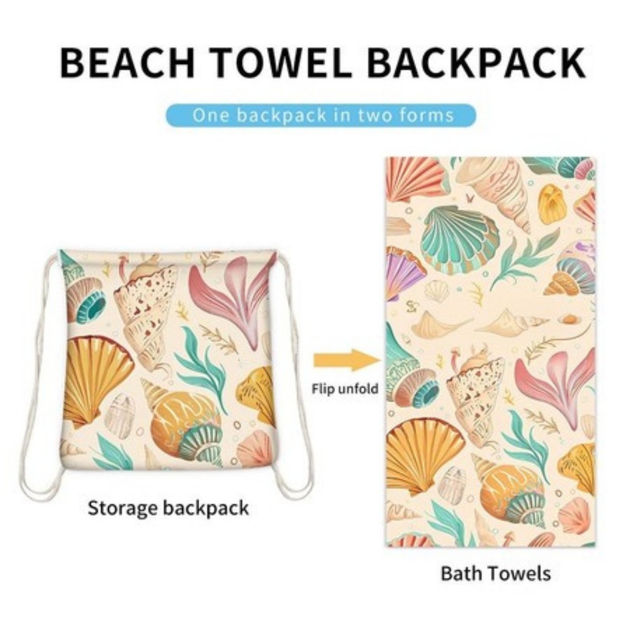 TowelBag, 2in1 ručník a batoh - Image 6