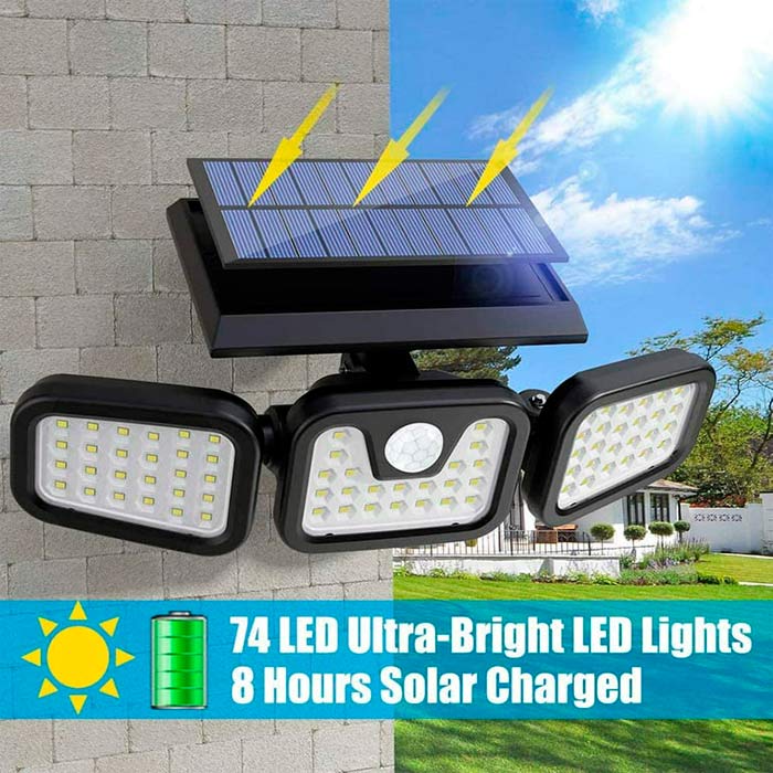 TripleSolar 3-stranná solární lampa - Image 4