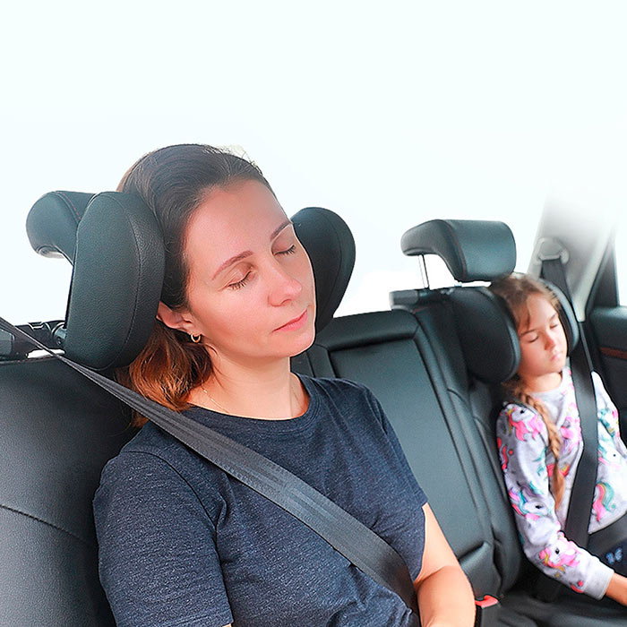 Opěradlo autosedačky vám umožní pohodlně relaxovat a odpočívat v autě!