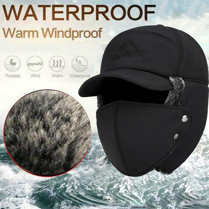 WarmCap, čepice s kšiltem, který kromě očí chrání uši, bradu a většinu hlavy před chladem - Image 8