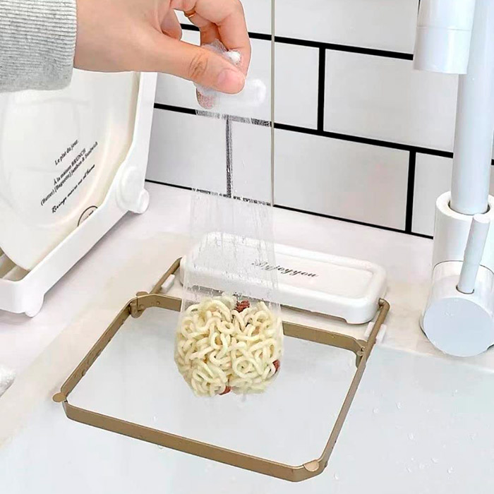 WasteStrainer, držák se síťkou, který lze umístit na kuchyňský dřez - Image 5