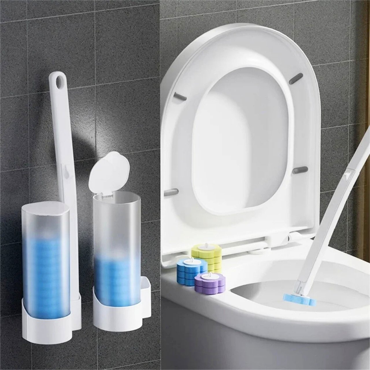 Houbičky, které lze vyměnit bez dotyku, umožňují dokonalou čistotu a hygienu.