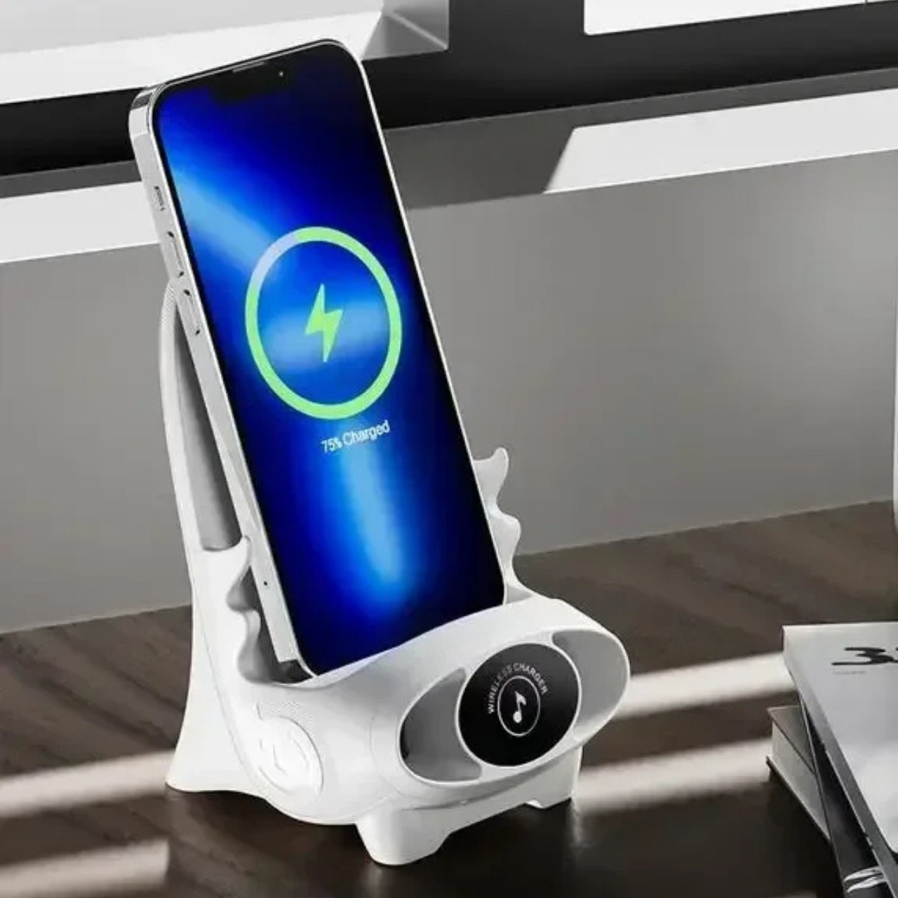 WirelessCharger, bezdrátová rychlá nabíječka a držák na telefon v jednom - Image 9