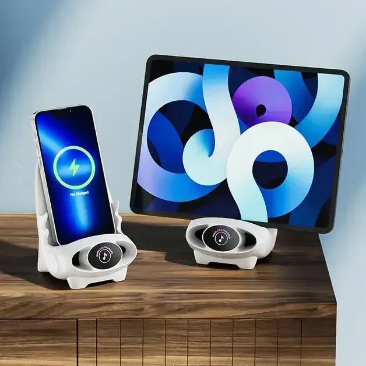 Bezdrátové nabíjení, pohodlný držák a stylový design!