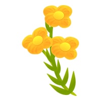 YellowFlowers, umělé závěsné květiny s přirozeným vzhledem - Image 3