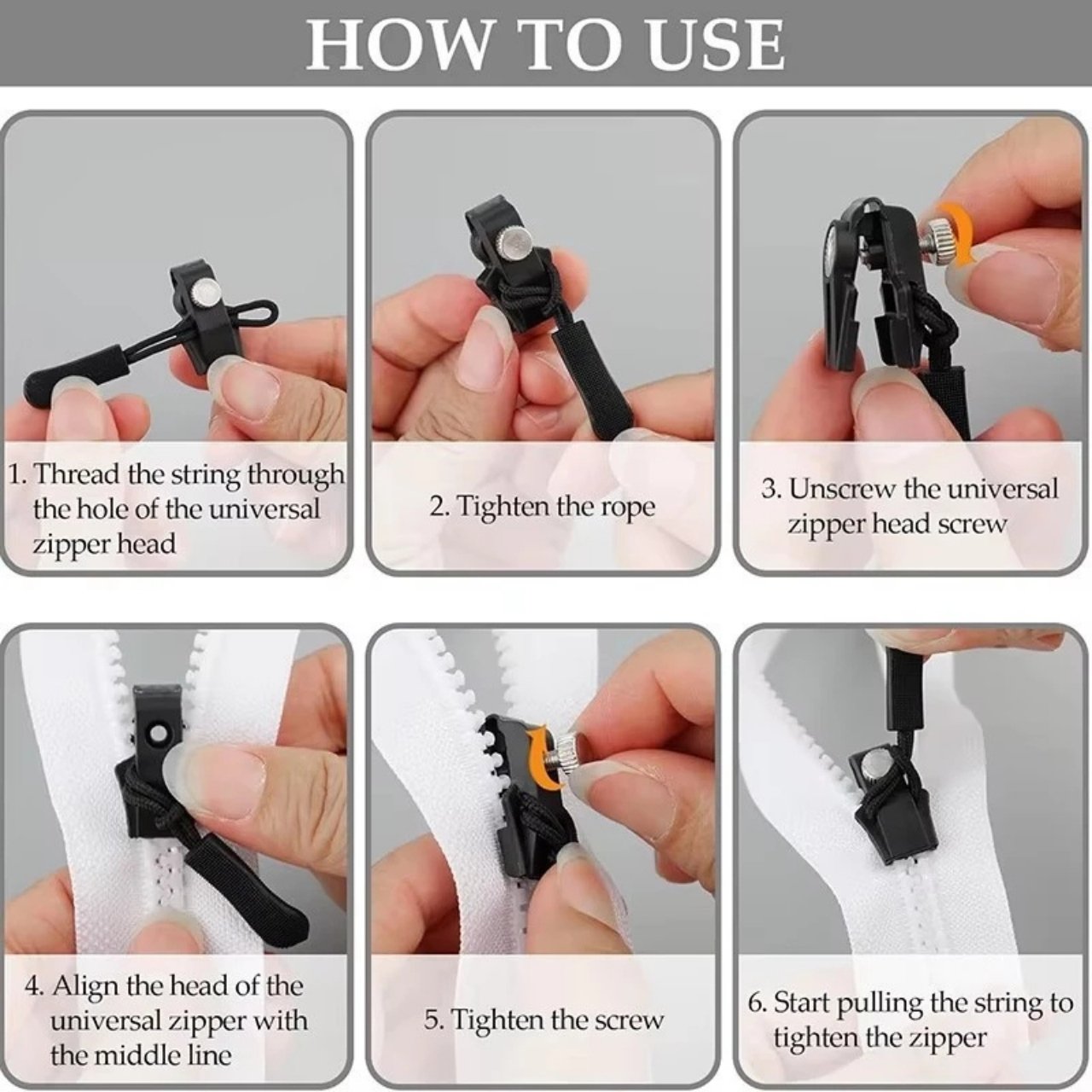 ZipFix, víceúčelová sada na opravu zipů (12 kusů) - Image 3
